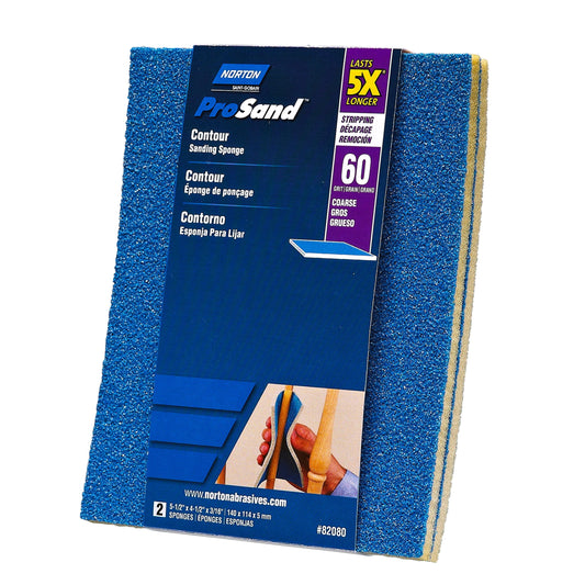 ProSand 5X Contour Sanding Sponge - 4-1/2" x 5-1/2" - 2 Pack