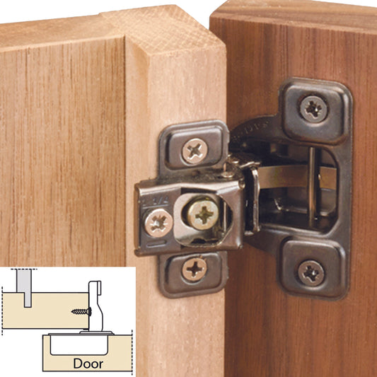 106° Excen-Three Self Close Face Frame Hinge - Pair
