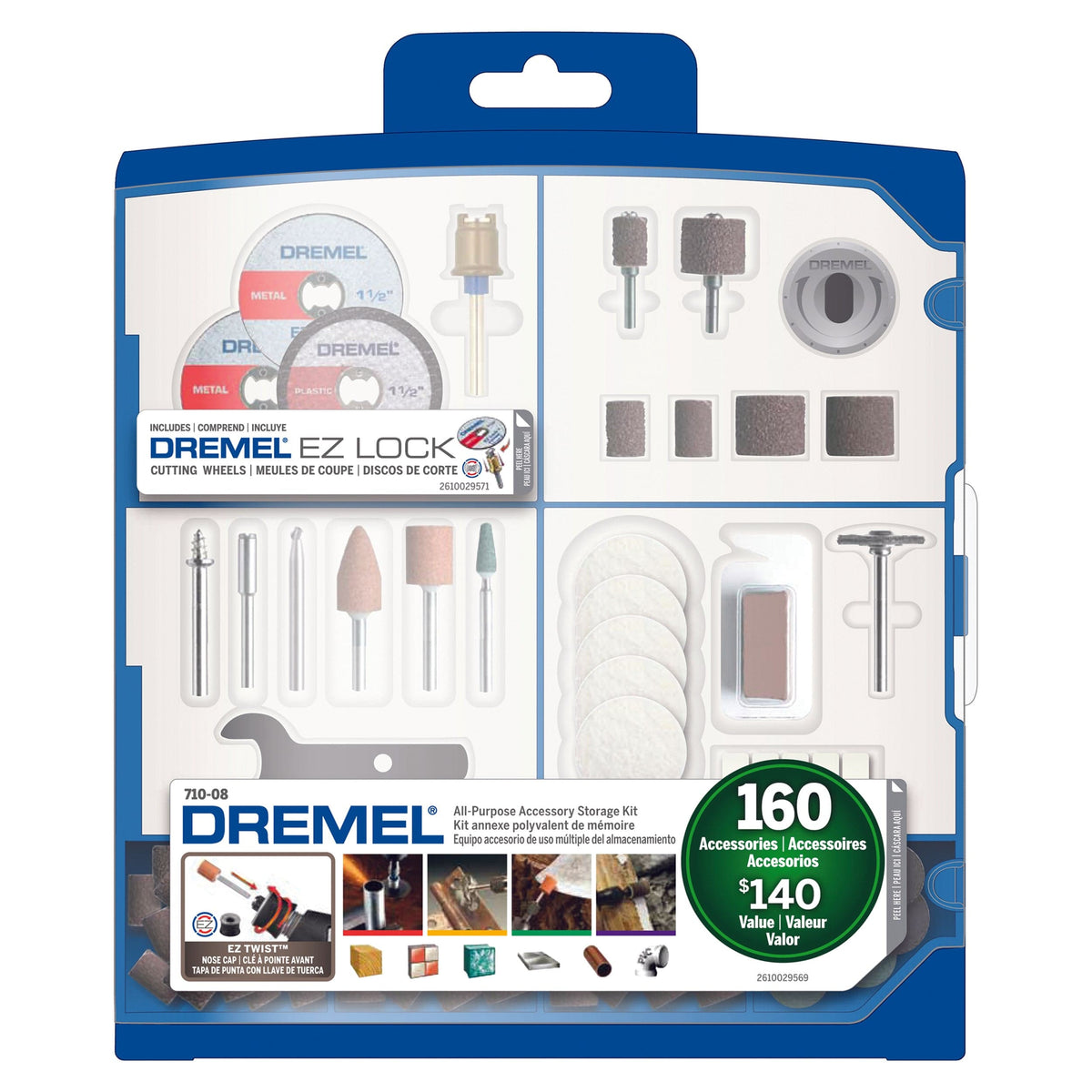 Accessory Kit with Case - 160 Piece