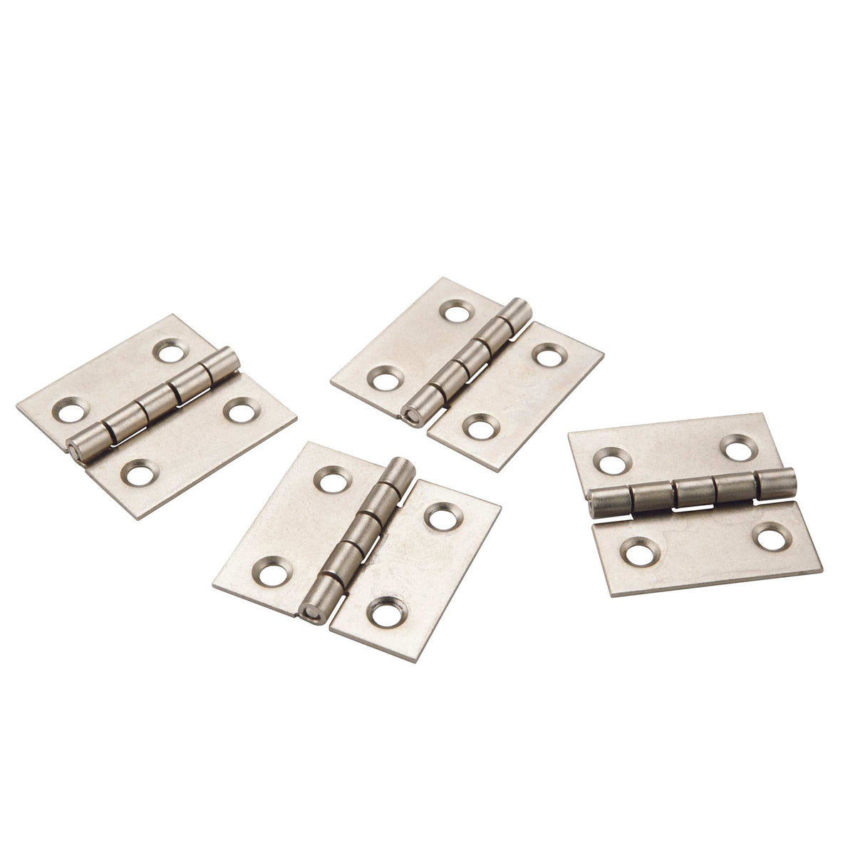 Miniature Hinge Open with Screws - Pair