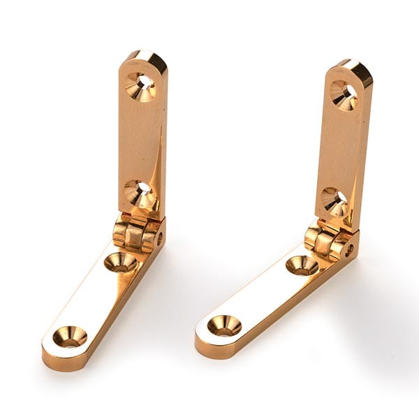 Side Rail Hinge - Brass - Pair