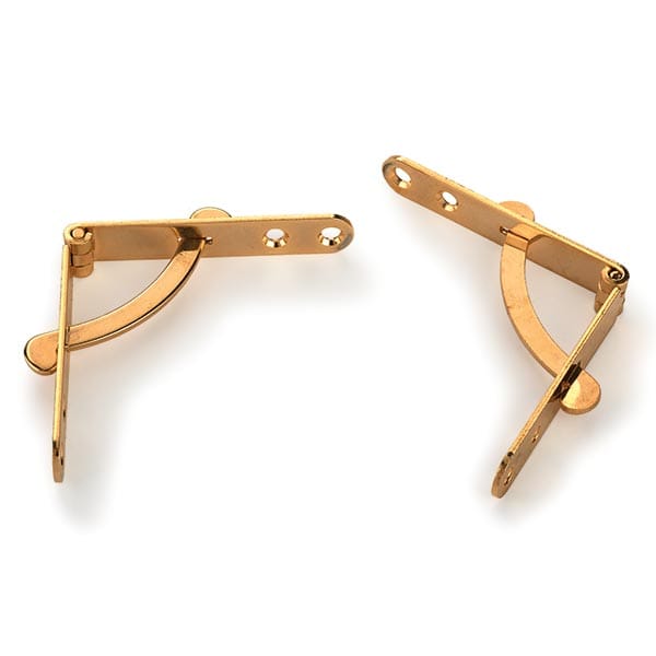 Side Rail Hinge - Brass - Pair