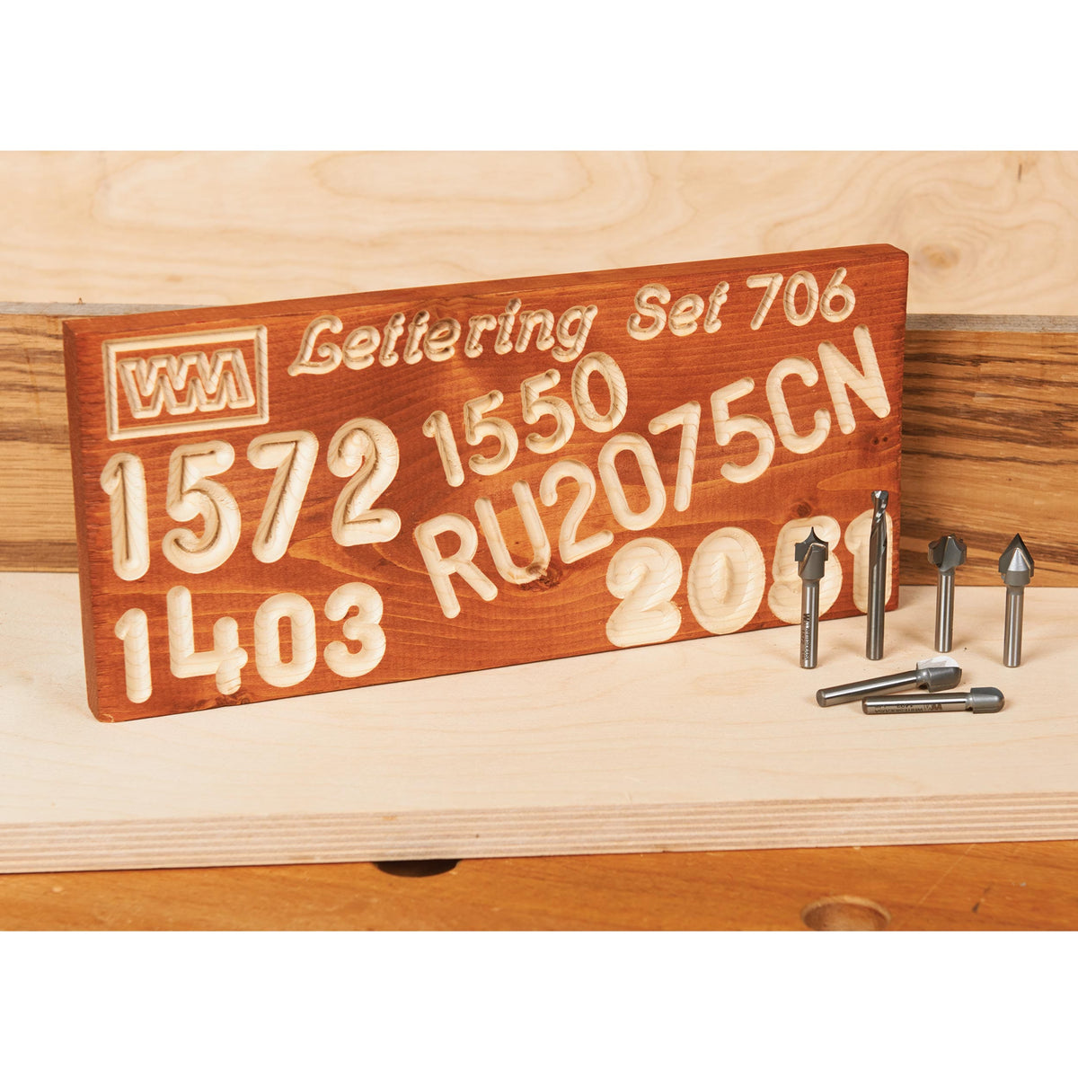 CNC Router Bit Set - 1/4" SH