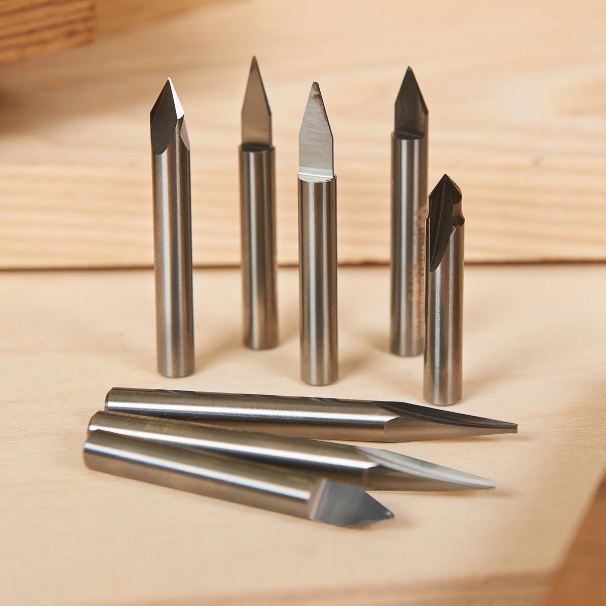 CNC Router Bit Set - 1/4" SH