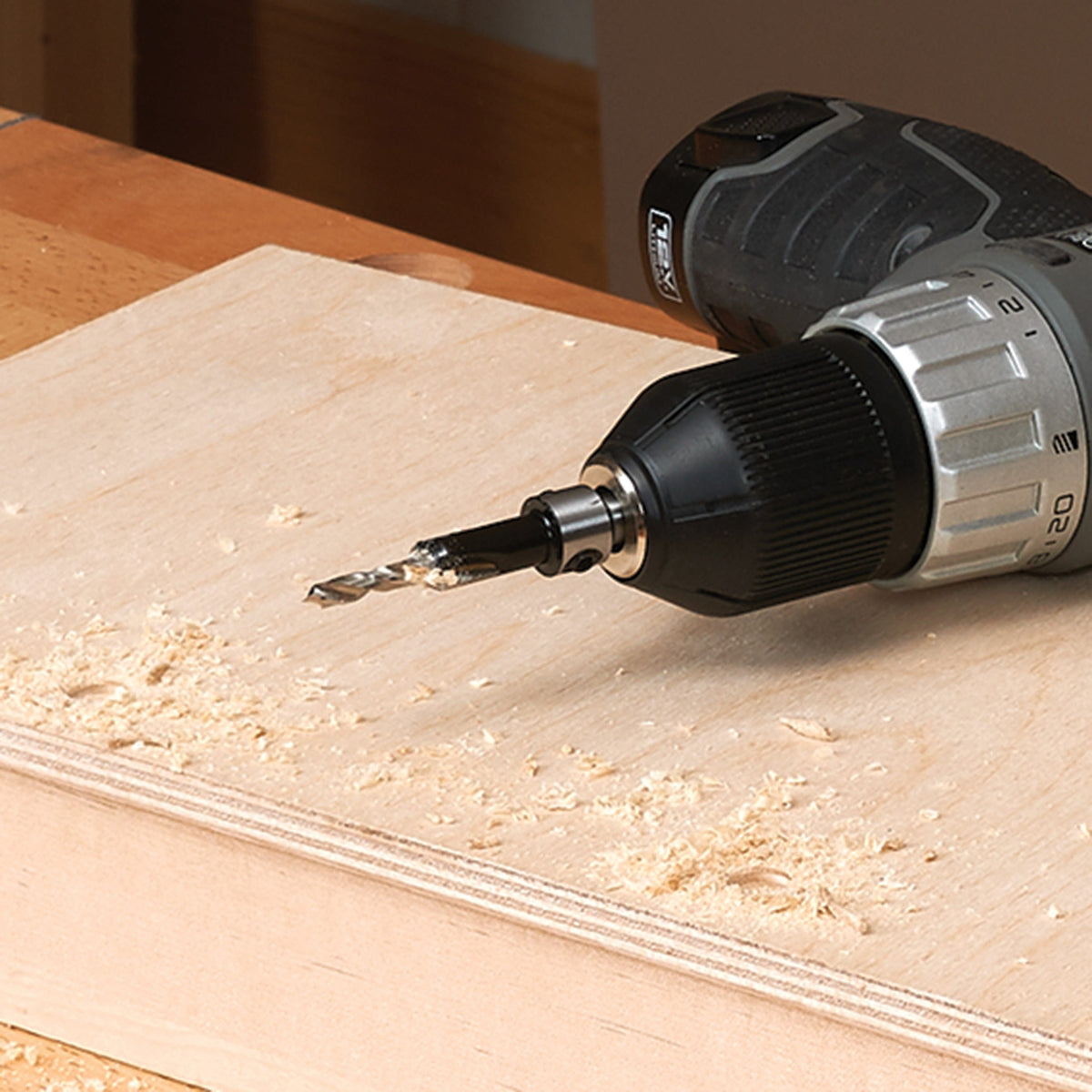 Carbide-Tipped Countersink With Brad Point
