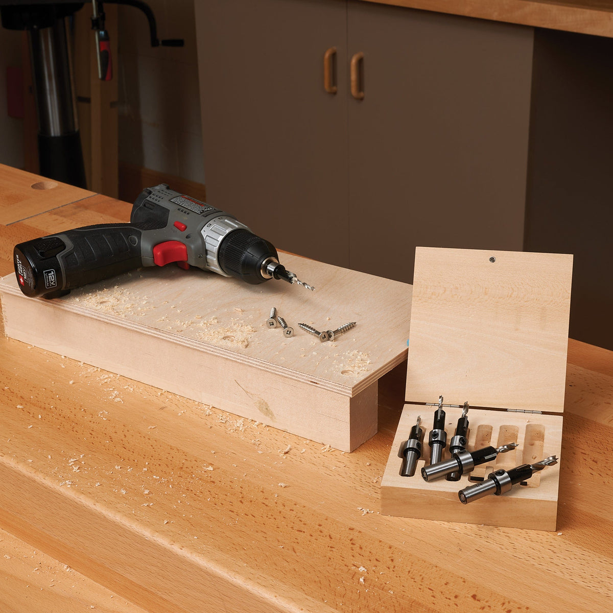 Carbide-Tipped Countersink With Brad Point