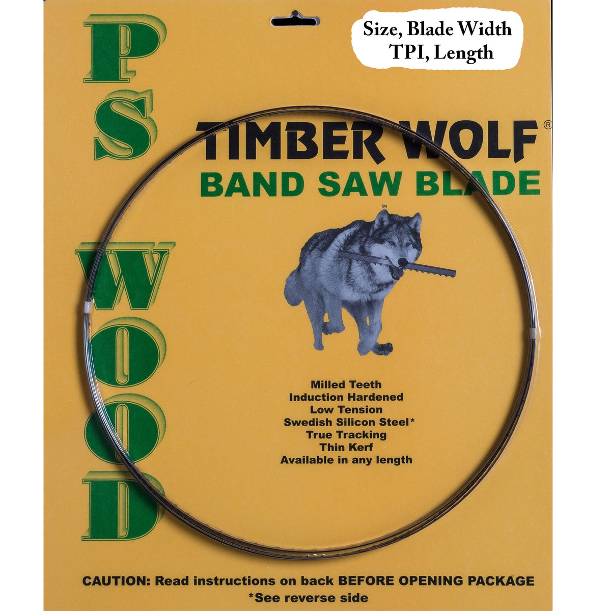 Bandsaw Blade - 162" x 3/8" x .025" x 4 TPI - Positive Claw