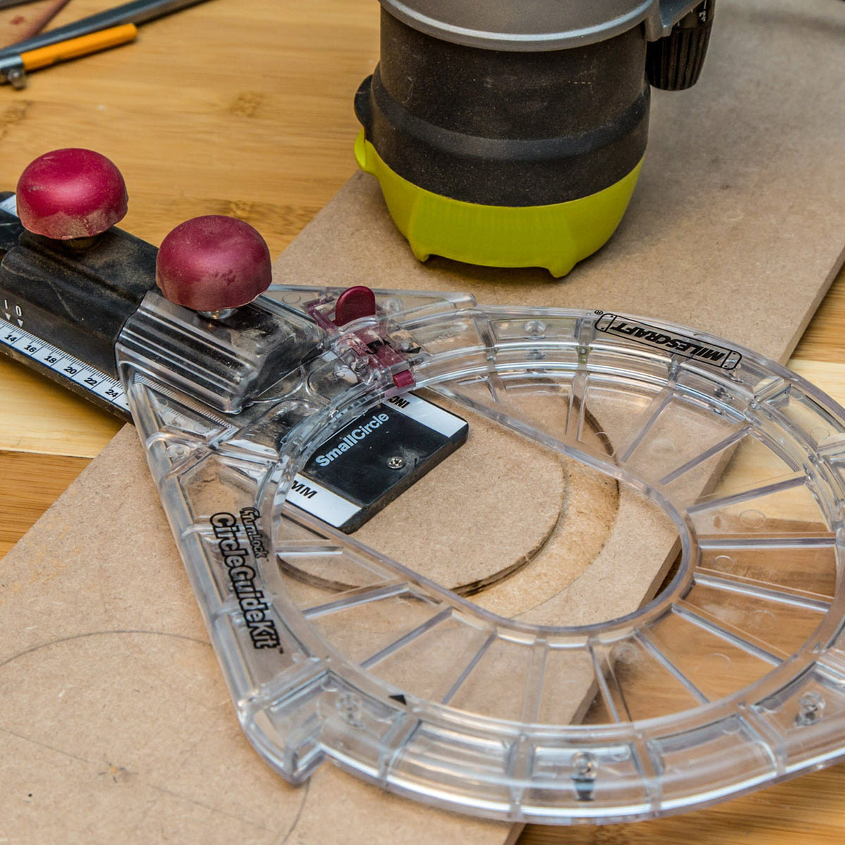 Small Circle Compass Router Jig