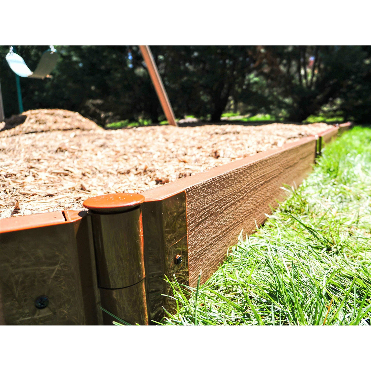 Classic Sienna Straight Playground Border 16’ – 2” profile