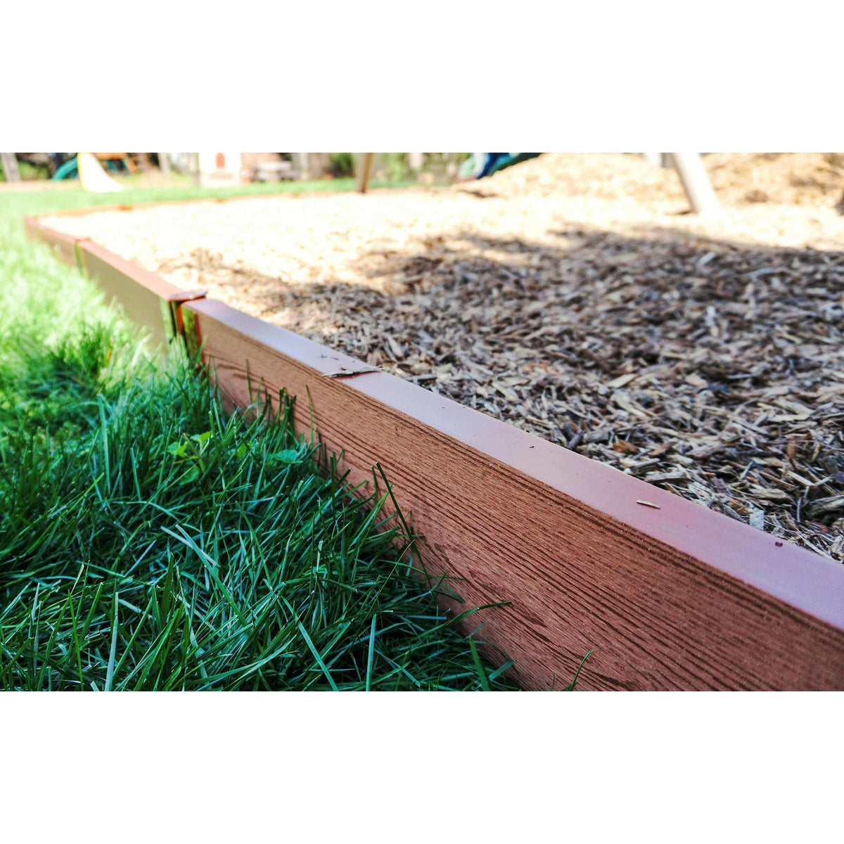 Classic Sienna Straight Playground Border 16’ – 2” profile