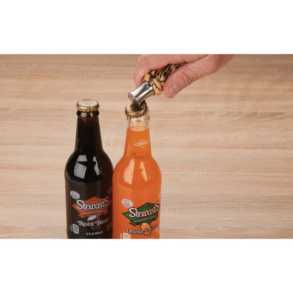 Stand-Up Stainless Steel Bottle Opener Turning Kit