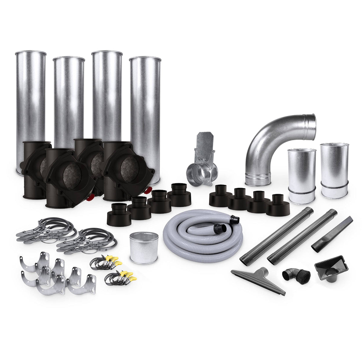 Supercell 4"/2.5" Quick-Clamp Ductwork Kit
