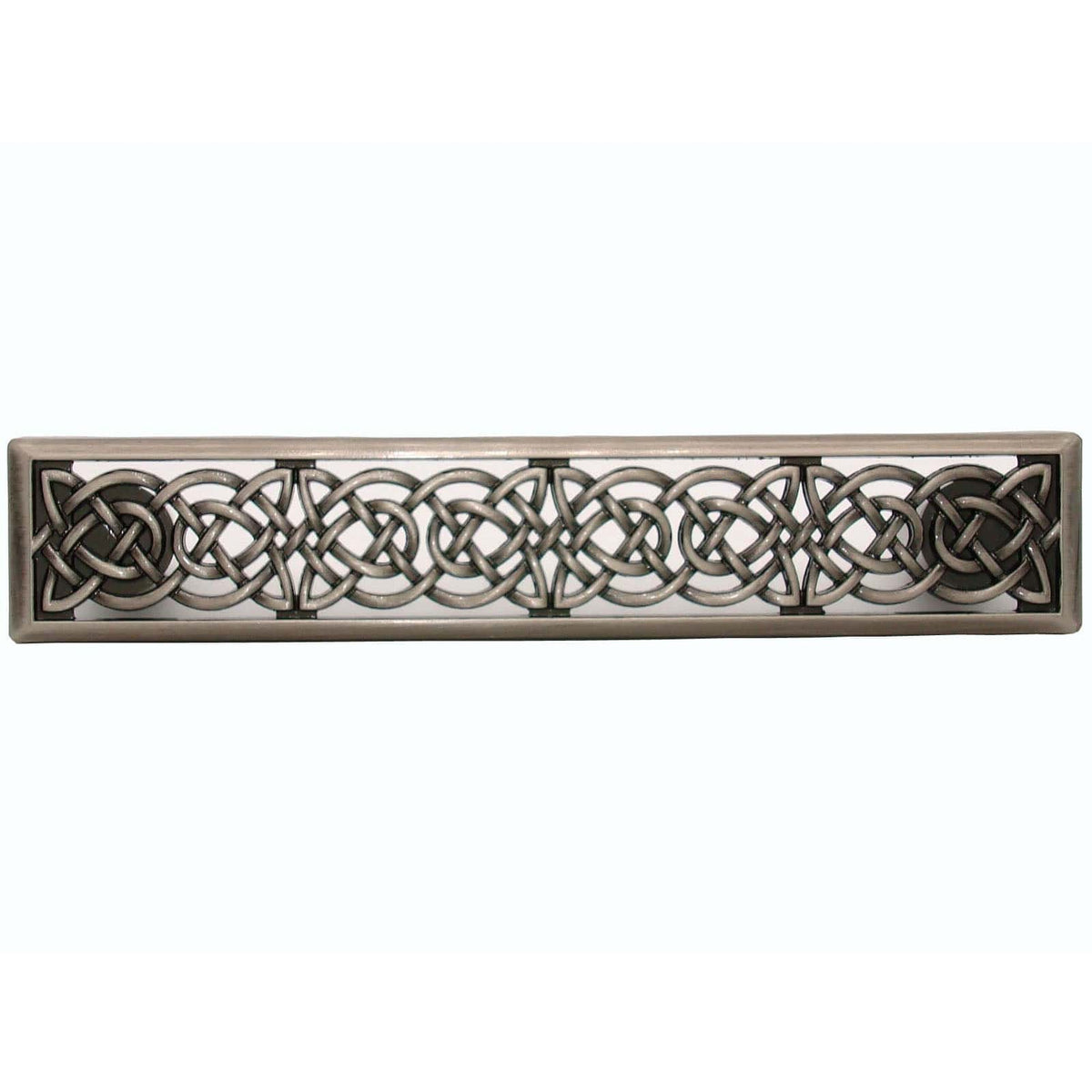 Small Celtic Style Pull, Satin Nickel Oxide