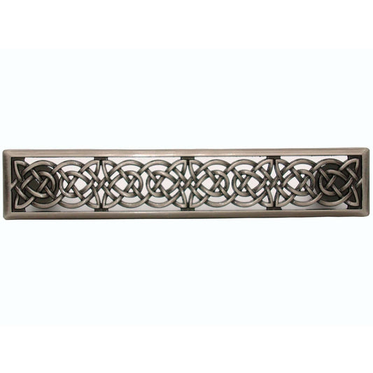 Small Celtic Style Pull, Satin Nickel Oxide