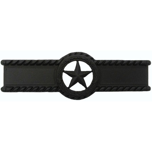 Star with Barbed Wire Pull, Oil Rubbed Bronze