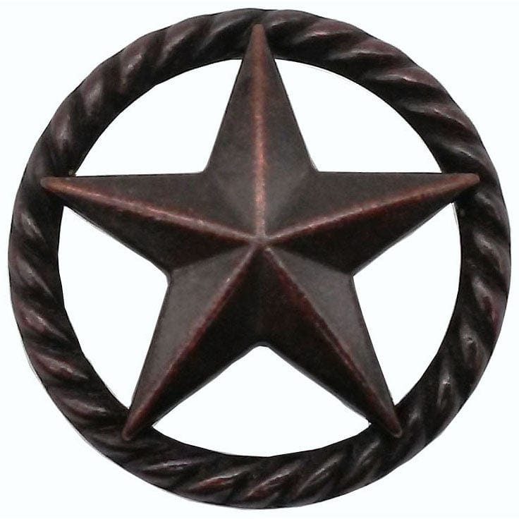 3-D Star with Narrow Rope, Oil Rubbed Bronze