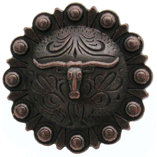 Steer in Round, Oil Rubbed Bronze