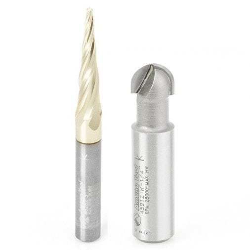 2-piece Carving Bit Set by Amana Tool