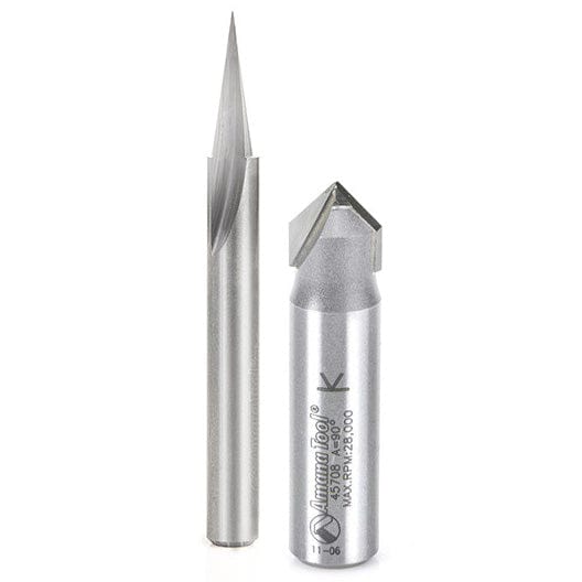 2-piece Signmaking Bit Setfor Axiom CNC Machine by Amana Tool