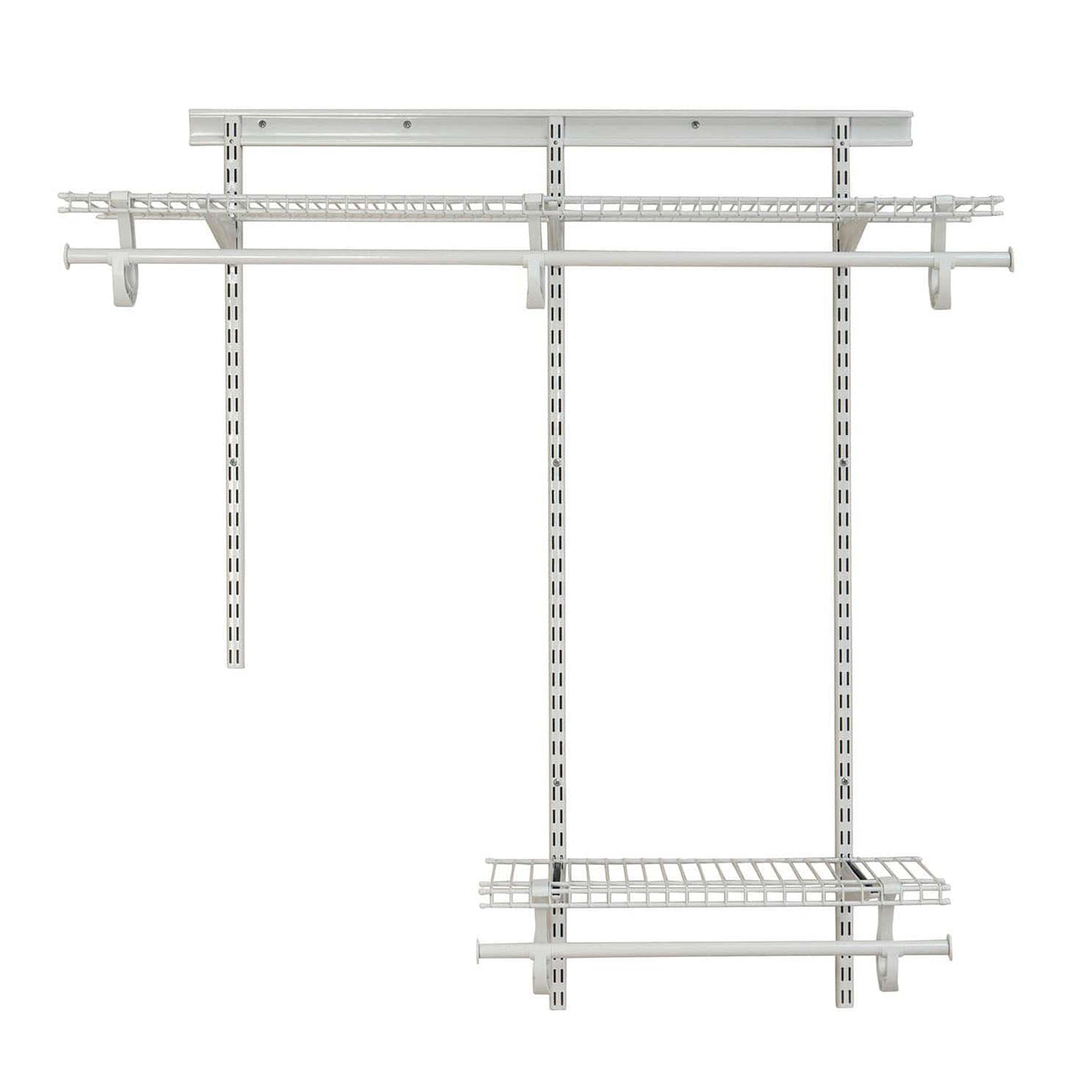 ShelfTrack Adjustable Closet Organizer 2' - 4' W, White