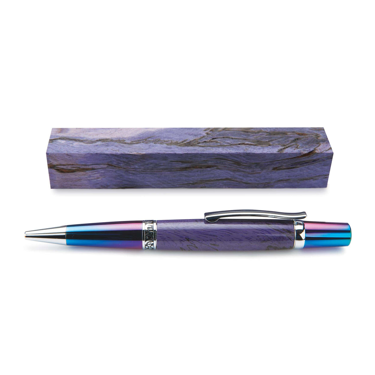 Stabilized & Dyed Spalted Tamarind Pen Blank - 3/4" x 3/4" x 5"