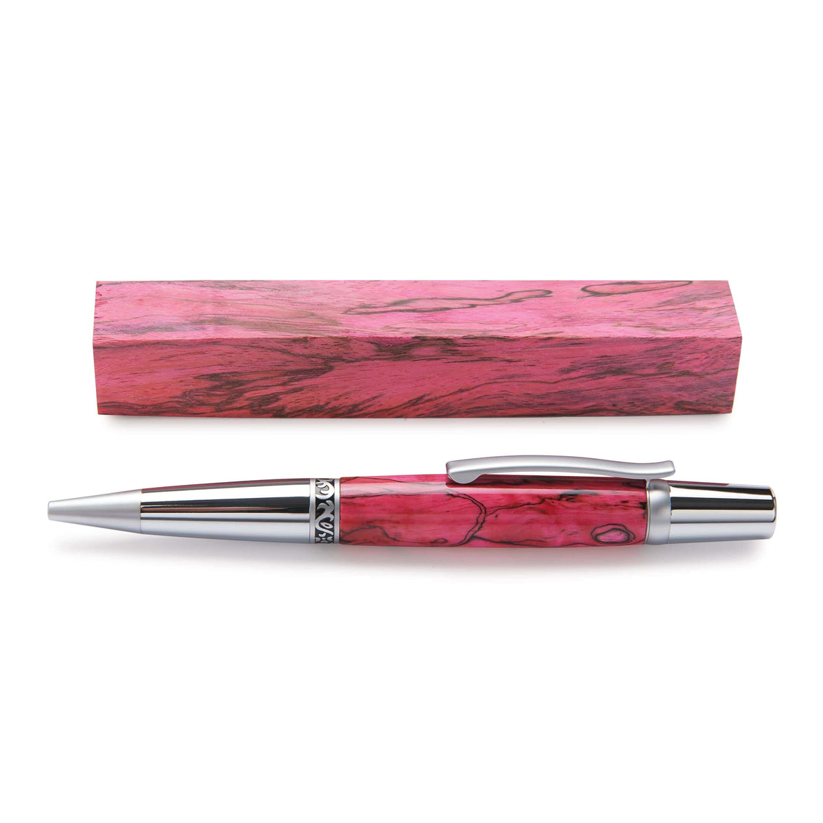 Stabilized & Dyed Spalted Tamarind Pen Blank - 3/4" x 3/4" x 5"