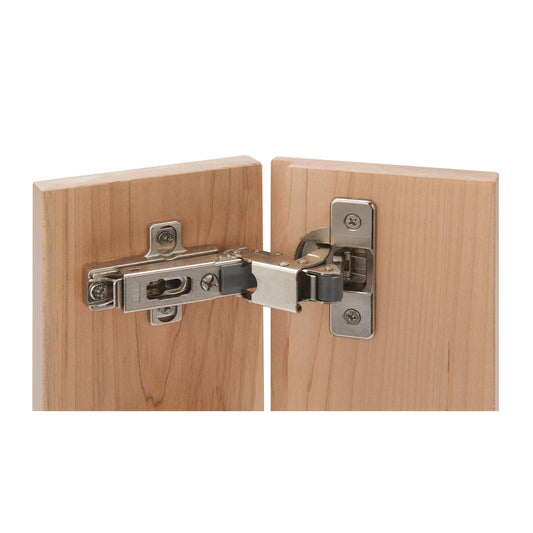 Soft Close Hinge - Face Frame or Frameless - Nickel Plated - 110 Degree - 1/2" Lipped - 1 Pair