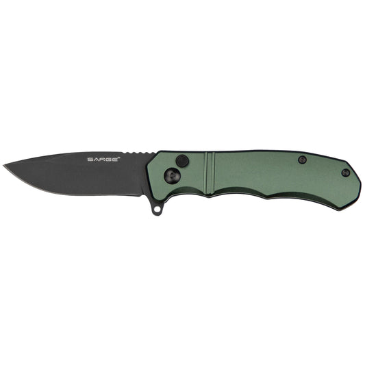 Command - Army Green Turbo Lock Folder Knife, Stainless Steel 3" Blade