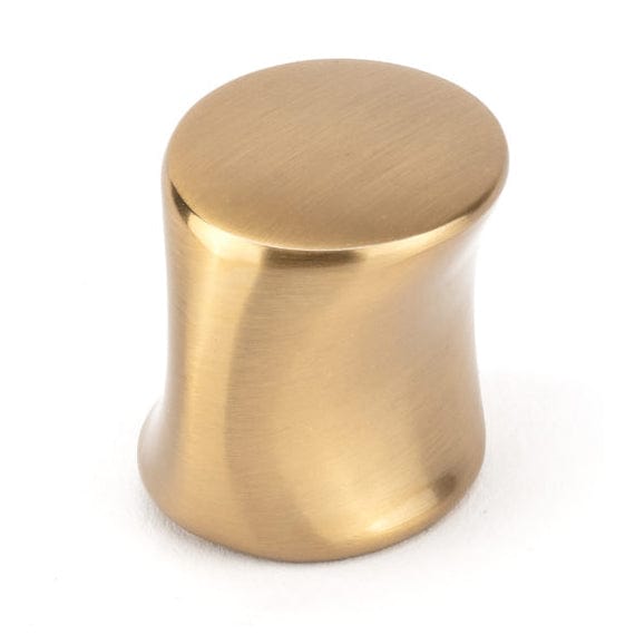 Contemporary Knob - 1-3/16" x 7/8" - Aurum Brushed Gold
