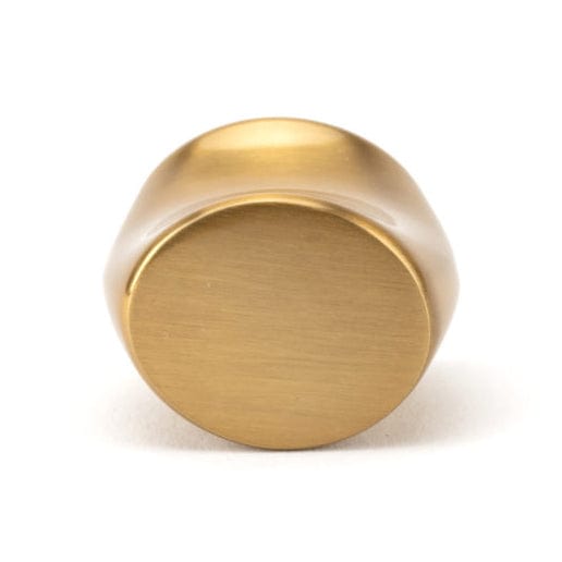 Contemporary Knob - 1-3/16" x 7/8" - Aurum Brushed Gold