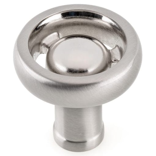 Eclectic Knob - 1-13/32" D - Brushed Nickel