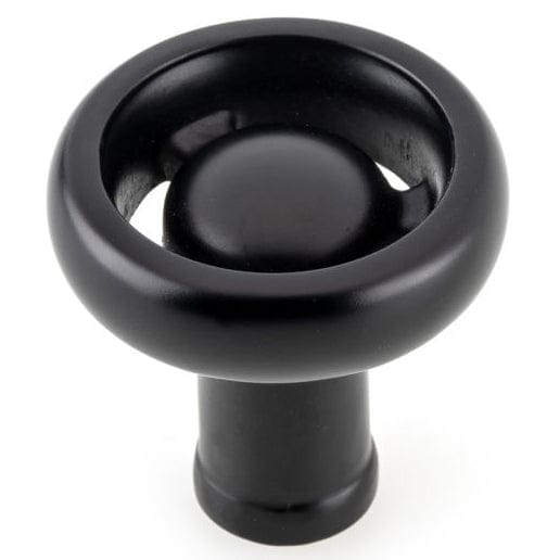 Eclectic Knob, 1-13/32" D, Matte Black