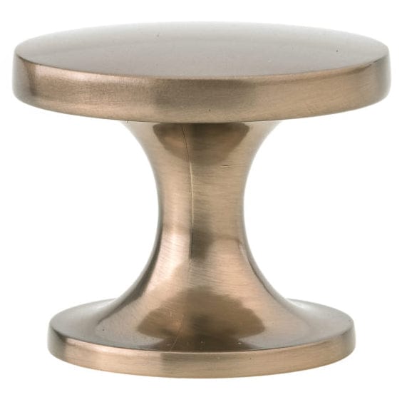 Contemporary Knob, 1-23/32" D, Champagne Bronze