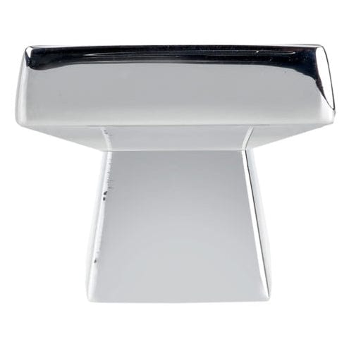 Contemporary Knob, 1-5/32" x 1-5/32", Chrome