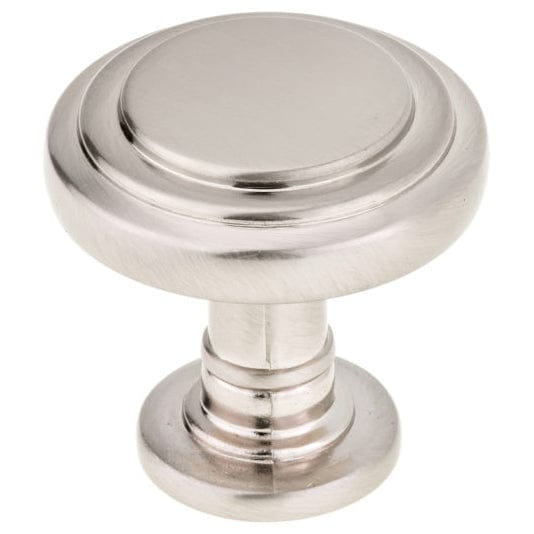 Traditional Knob, 1-5/16" D, Brushed Nickel