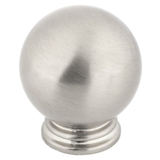 Traditional Knob, 1-3/16" D, Brushed Nickel