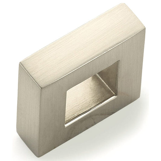 Contemporary Knob, 31/32" x 5/16", Brushed Nickel