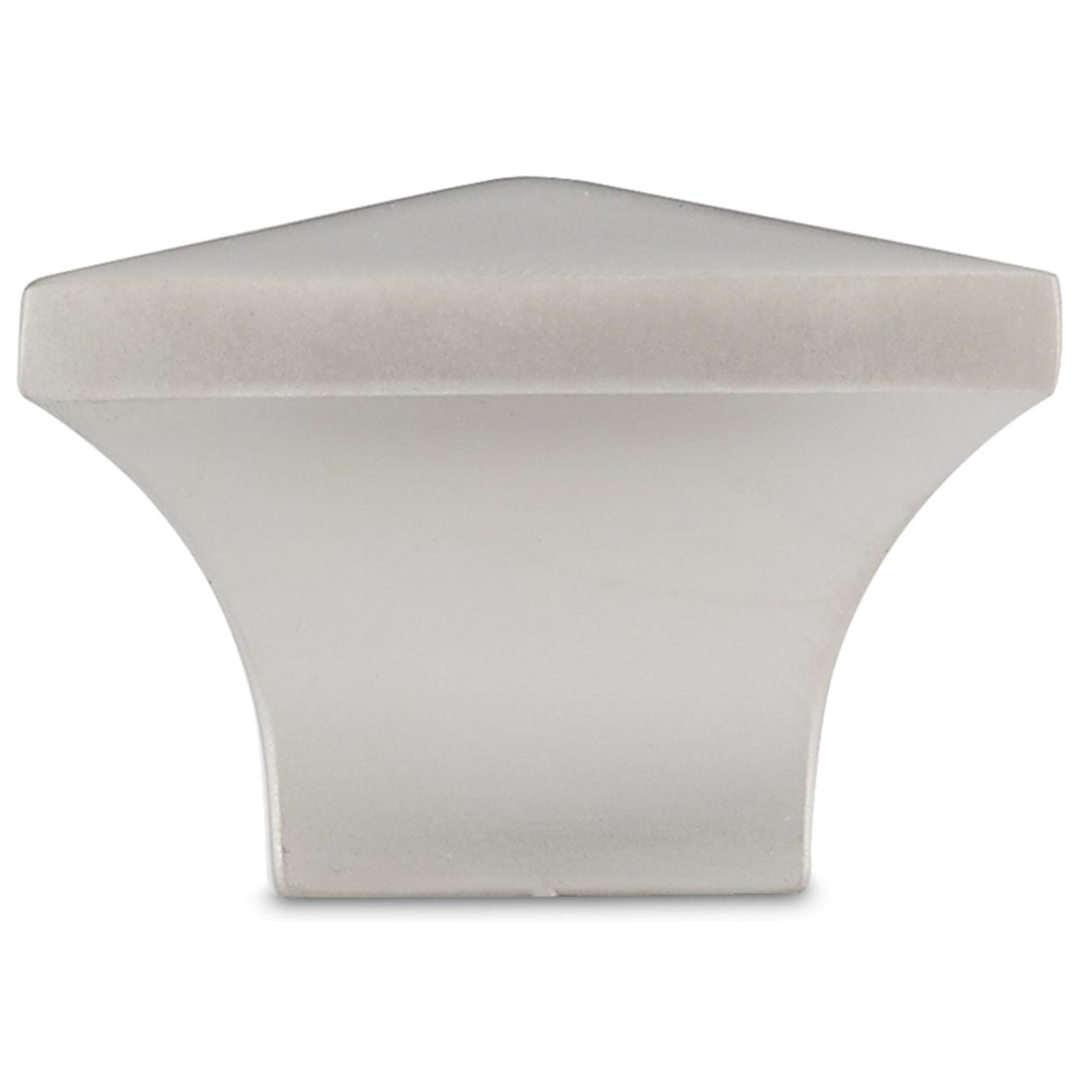 Contemporary Knob, 1-1/4" x 1-1/4", Matte Nickel