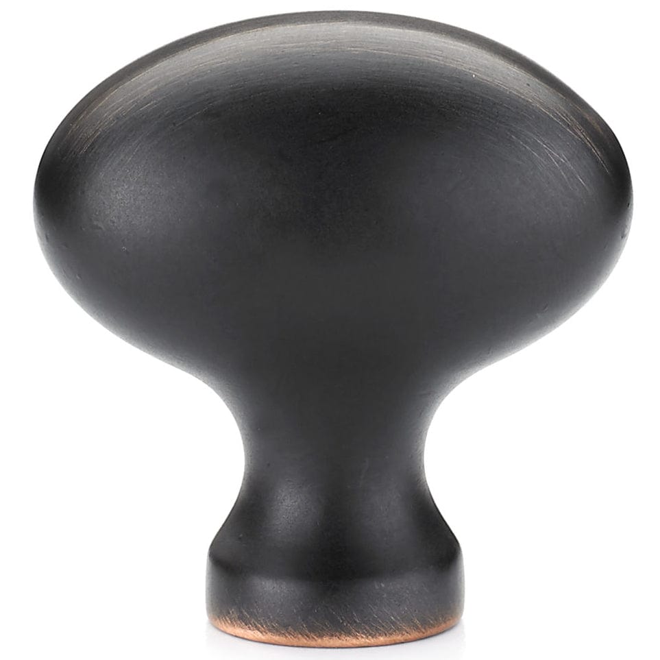 Traditional Knob, 1-9/16" x 7/8", Brushed Oil-Rubbed Bronze