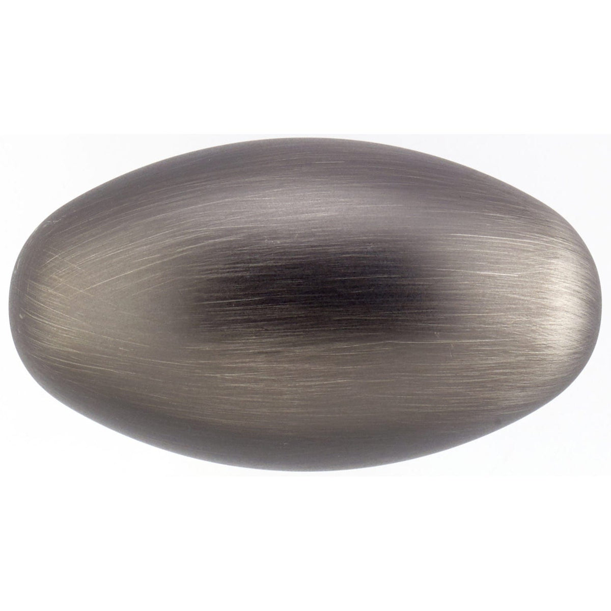 Traditional Oval Knob - 1-31/32" x 1-3/32" - Antique Nickel