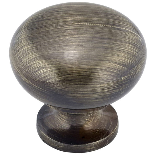 Traditional Knob, 1-1/4" D, Antique English