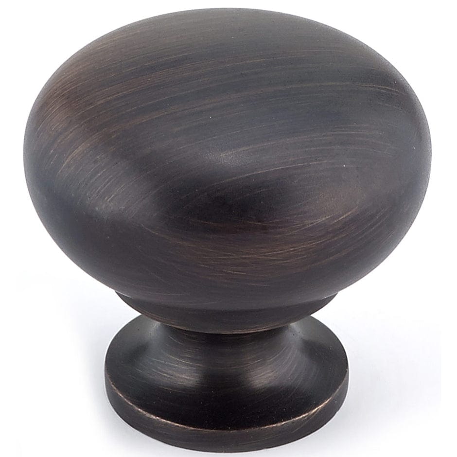 Traditional Knob, 1-1/4" D, Brushed Oil-Rubbed Bronze