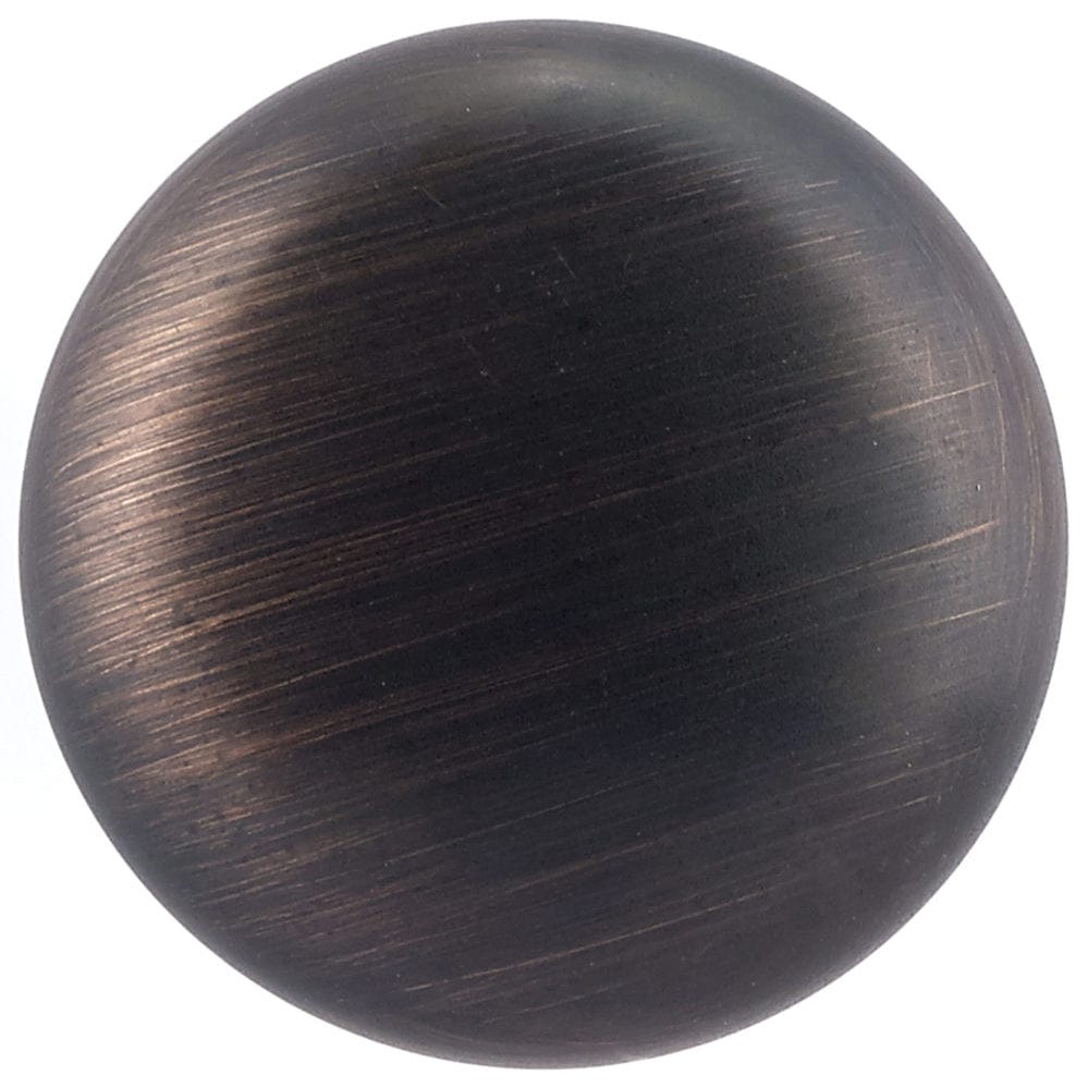 Traditional Knob, 1-1/4" D, Brushed Oil-Rubbed Bronze