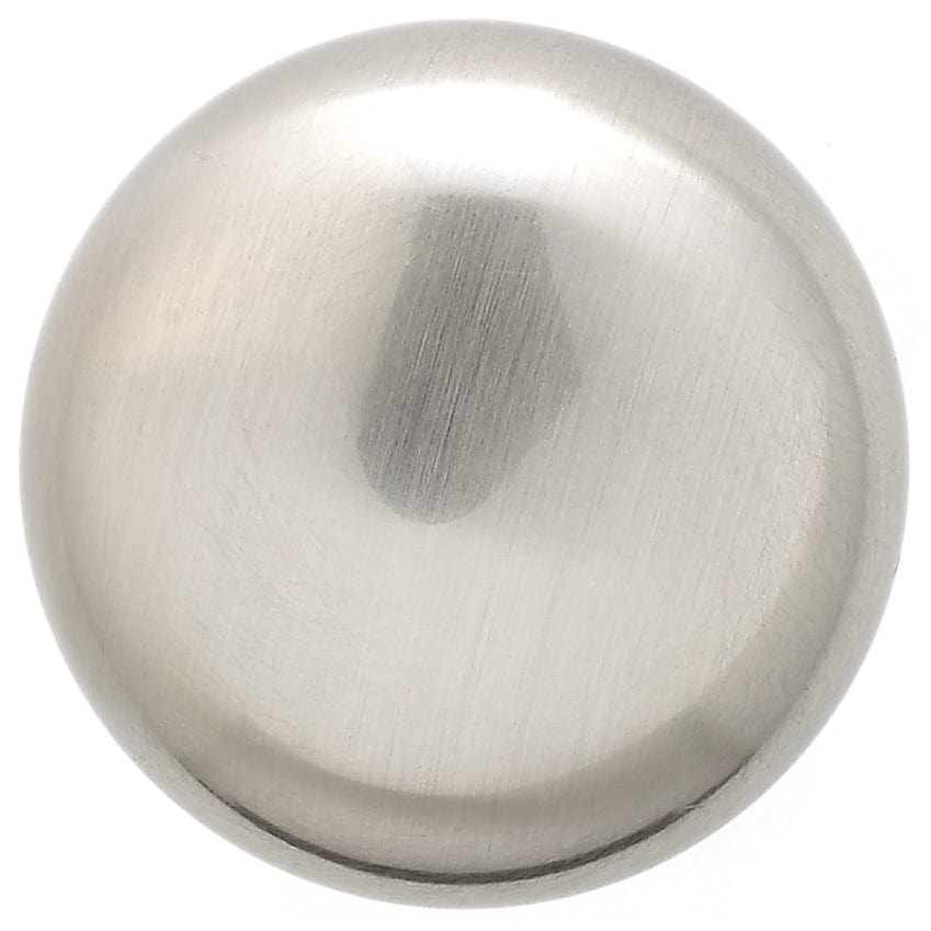 Traditional Knob - 1-1/2" D - Brushed Nickel