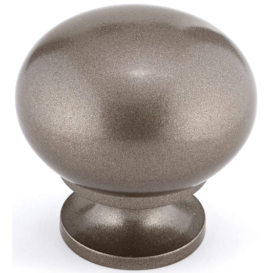 Traditional Knob, 1-1/4" D, Metallic Bronze