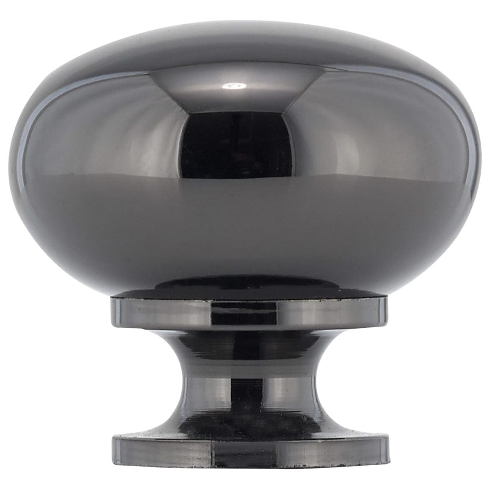 Traditional Knob, 1-1/4" D, Black Nickel