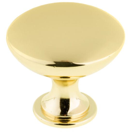 Contemporary Knob - 1-9/16" D - Satin Gold