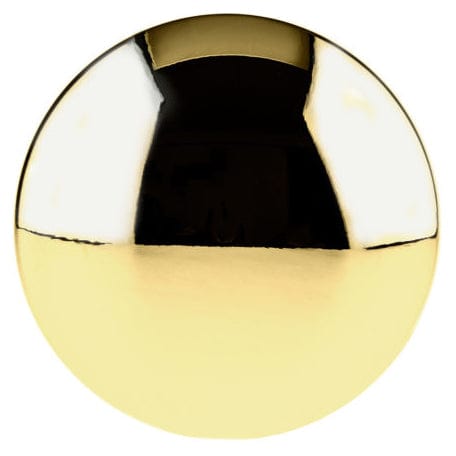 Contemporary Knob - 1-9/16" D - Satin Gold