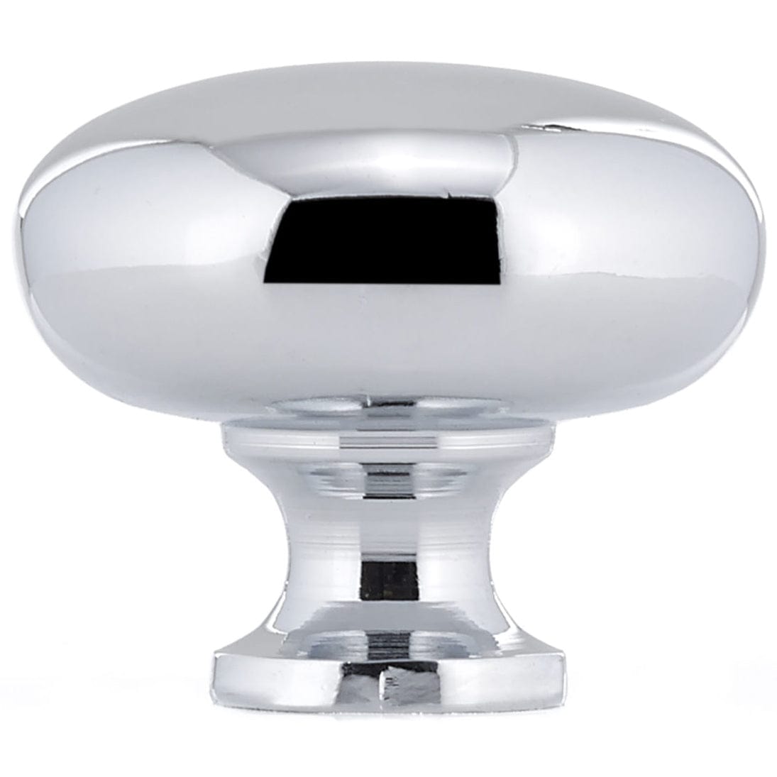 Contemporary Knob, 1-1/4" D, Chrome