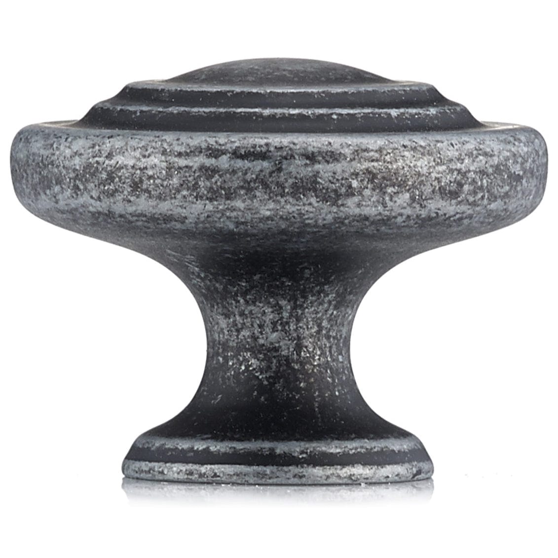 Traditional Knob, 1-5/16" D, Natural Iron